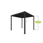 PERGOLA OGRODOWA LUXE 3X3 ALUMINIOWA - obrazek 2