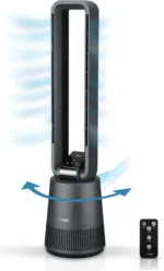 Wentylator wieżowy z pilotem 50W 97cm Wentylator stojący z oscylacją 3 prędkości 15-godzinny timer